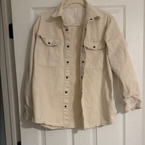 Cream Button-Up Shirt